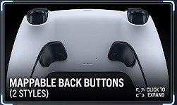 DualSense Edge two styles of mappable rear buttons