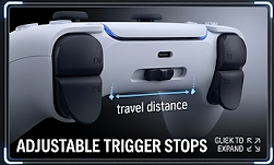 DualSense Edge adjustable trigger stop controls