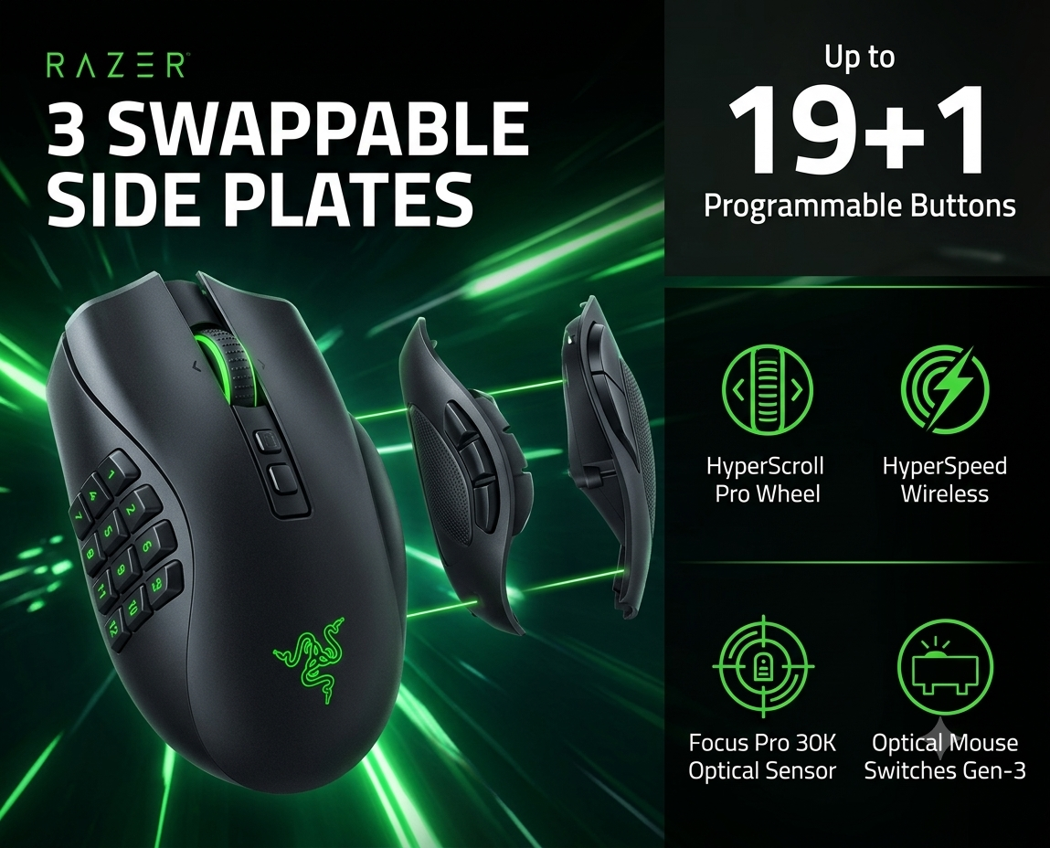 Razer Naga V2 Pro gaming mouse