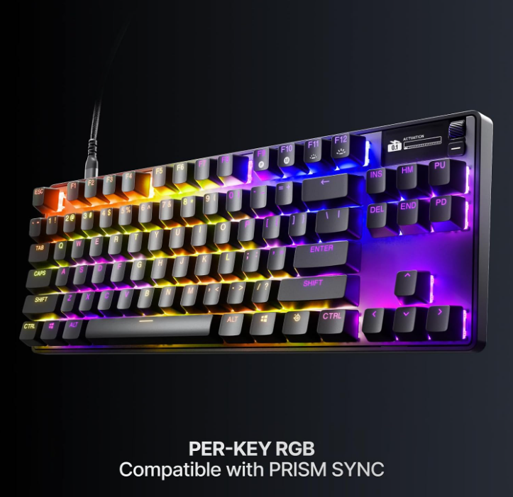SteelSeries Apex Pro TKL Gen 3 per-key RGB lighting